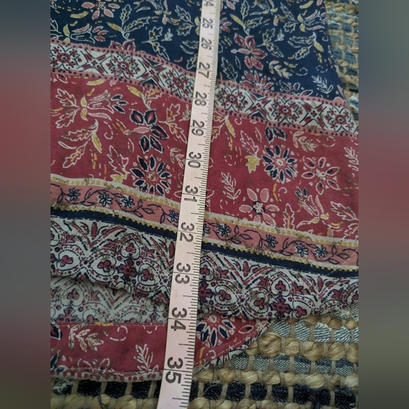 Beachlunchlounge Patterned Sleeveless Dress Size XS Gunny Sack Style Pullover Vn - Picture 3 of 7